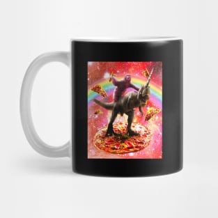 Space Sloth Riding Dinosaur Unicorn - Pizza & Taco Mug